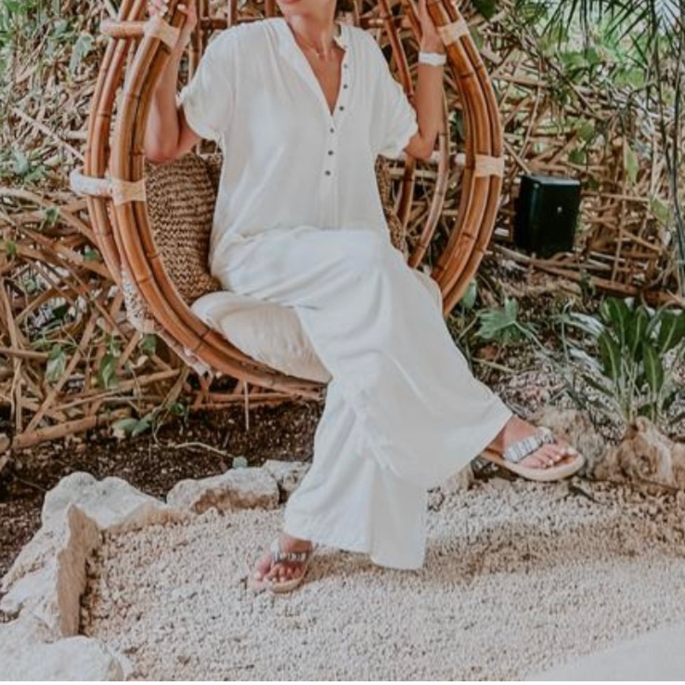 Free People my Go-to jumpsuit in beige